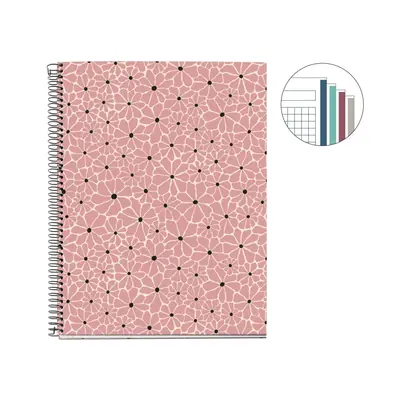 College block Miquelrius A4 Boho Essence Blush 100L 70g/m2 squared MR4406-1