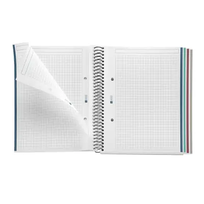 College block Miquelrius A5 Golden Jazmine Lagoon 100L 70g/m2 squared MR4391-1