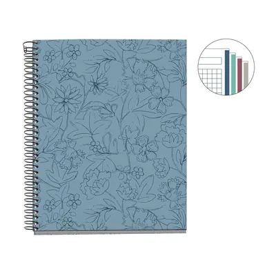 College block Miquelrius A5 Golden Jazmine Lagoon 100L 70g/m2 squared MR4391-4