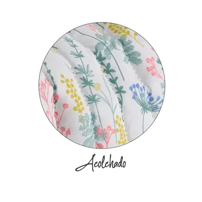 Cosmetic bag Miquelrius Hidden Forest padded Floral white MR19571-2