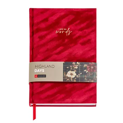 Notes Miquelrius A5 Highland Days plush red 80 sheets 80g/m2 plain MR8293