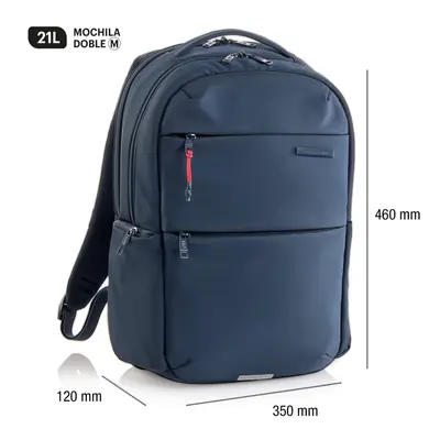 Backpack for laptop Miquelrius 2 compartments navy 16" M 35x46x12cm 21L MR19565-1
