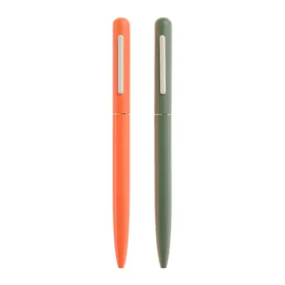 Set of ballpoint pens Miquelrius Hidden Forest metal blue ink Green & Orange 2/1 MR12030-1