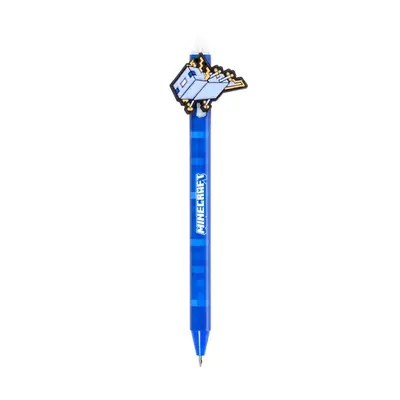Puckator erasable ballpoint pen with PVC Minecraft topper, assorted 36/1 PEN289-4