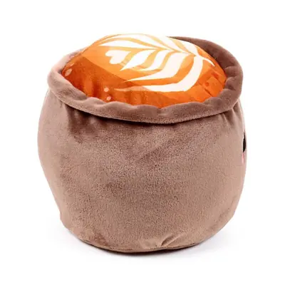 Plišani stoper za vrata Puckator Foodiemals Cappuccino DST168-7