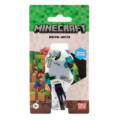 Silikonski digitalni sat Puckator Minecraft Glow in the Dark sortirano 12/1 WATC24-4