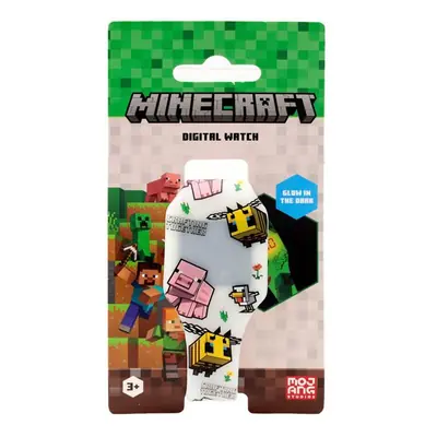 Silikonski digitalni sat Puckator Minecraft Glow in the Dark sortirano 12/1 WATC24-6