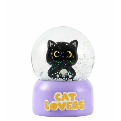 Snow globe iTotal Cat black XL3185
