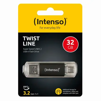 USB stick Intenso 3.2 Flash Drive #3539480 32GB, Twist Line