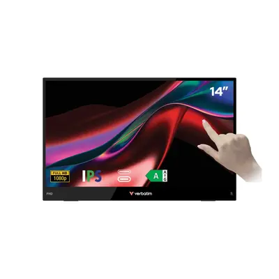 Prijenosni monitor osjetljiv na dodir LIGHT 14" Verbatim #32400 Full HD 1080p, USB-C/HDMI
