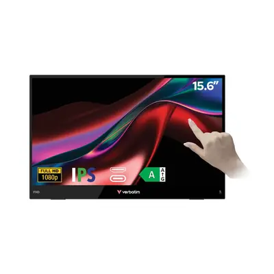 Prijenosni monitor osjetljiv na dodir LIGHT 15.6" Verbatim #32402 Full HD 1080p, USB-C/HDMI