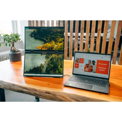 Prijenosni monitor dvostruki 15.6" Verbatim #32403 Full HD 1080p, 2xUSB-C/1xHDMI/1xUSB-A-3