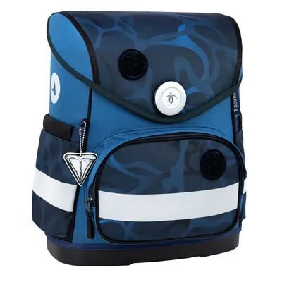 Torba školska Belmil compact with patches wave storm 405-41/AG/B/12-2
