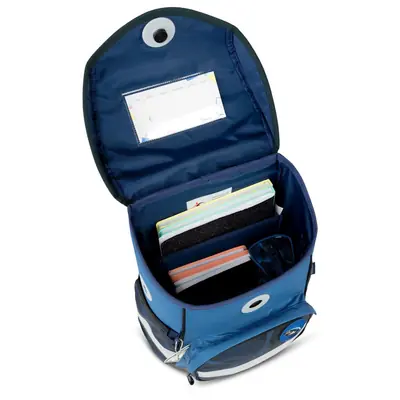 Torba školska Belmil compact with patches wave storm 405-41/AG/B/12-8