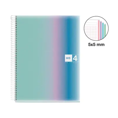 Kolegij blok Miquelrius A4 70g 120L spiralni kocke Aurora Santorini MR4082-1