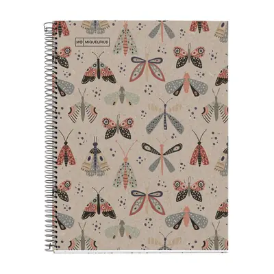 Kolegij blok Miquelrius A4 80g 80L spiralni crte Eco Ecobutterfly MR6109
