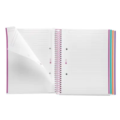 Kolegij blok Miquelrius A5 70g 100L spiralni crte Lifestyle Stickers Happy Fruits MR4291-2