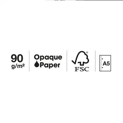 Kolegij blok Miquelrius A5 90g 80L spiralni crte Entredos Chelindonium MR4503-4