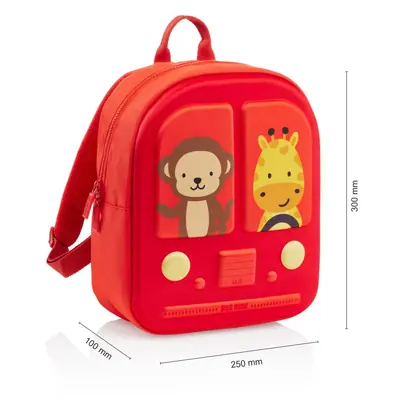 Ruksak mini Miquelrius 1 odjeljak Bus Stop crveni 10L MR19390-2