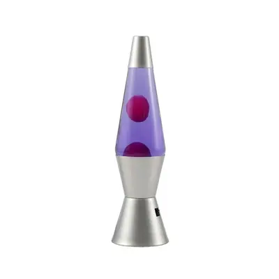 Lava lampa iTotal LED srebrna u ljubičastoj boji XL3327