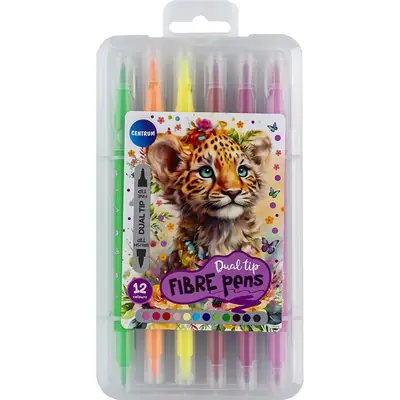 Flomasteri Centrum obostrani 12 boja Art u PVC kutiji 12/1 81322