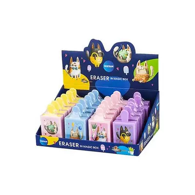 Gumica Centrum Cartoon Animals 38x14x72mm (žuta, plava, roza, ljubičasta) 24/1 80964