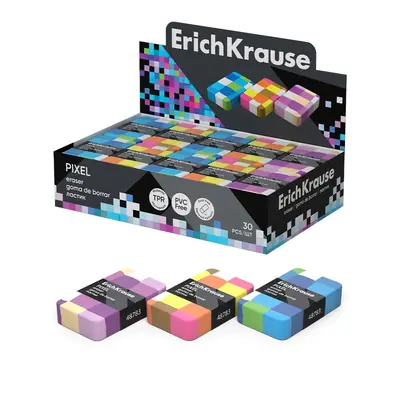 Eraser ErichKrause Pixel assorted 48783