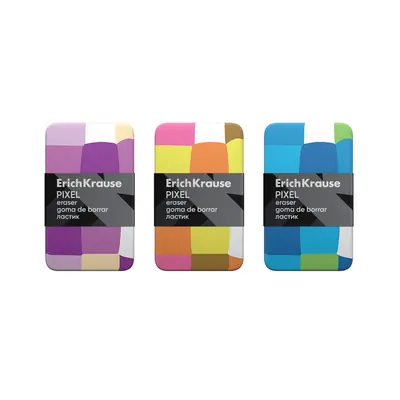 Eraser ErichKrause Pixel assorted 48783-1