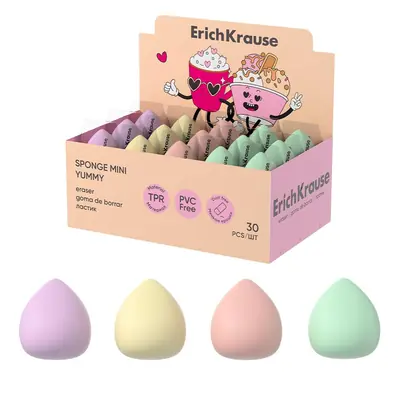 Eraser ErichKrause Sponge Mini Yummy assorted 63474