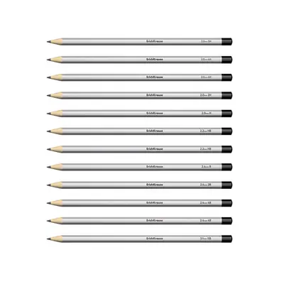 Graphite pencil ErichKrause Art hexagonal  5H 4H 3H 2H H HB  HB B 2B 3B 4B 5B 12/1 45391-1