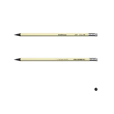 Graphite pencil ErichKrause Pastel HB with eraser pastel assorted 55272-2