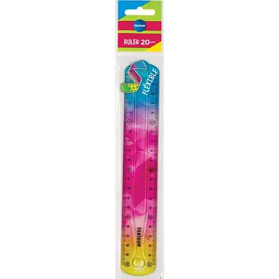 Ravnalo Centrum plastično fleksibilno šareno 20cm sortirano 81222-2