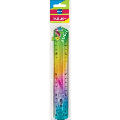 Ravnalo Centrum plastično fleksibilno šareno 20cm sortirano 81222-3