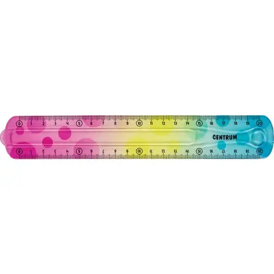 Ravnalo Centrum plastično fleksibilno šareno 20cm sortirano 81222-6