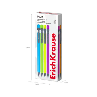 Tehnička olovka ErichKrause Delta (0.5) HB sortirano 12/1-5