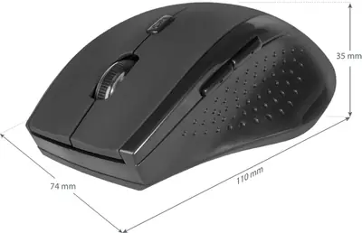 Optički miš Defender Datum bežični Accura MM-365 crni,6D, 800-1600 dpi 52365-2