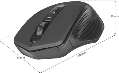 Wireless optical mouse Datum MB-345 Black,4D, 800-1600 dpi-2